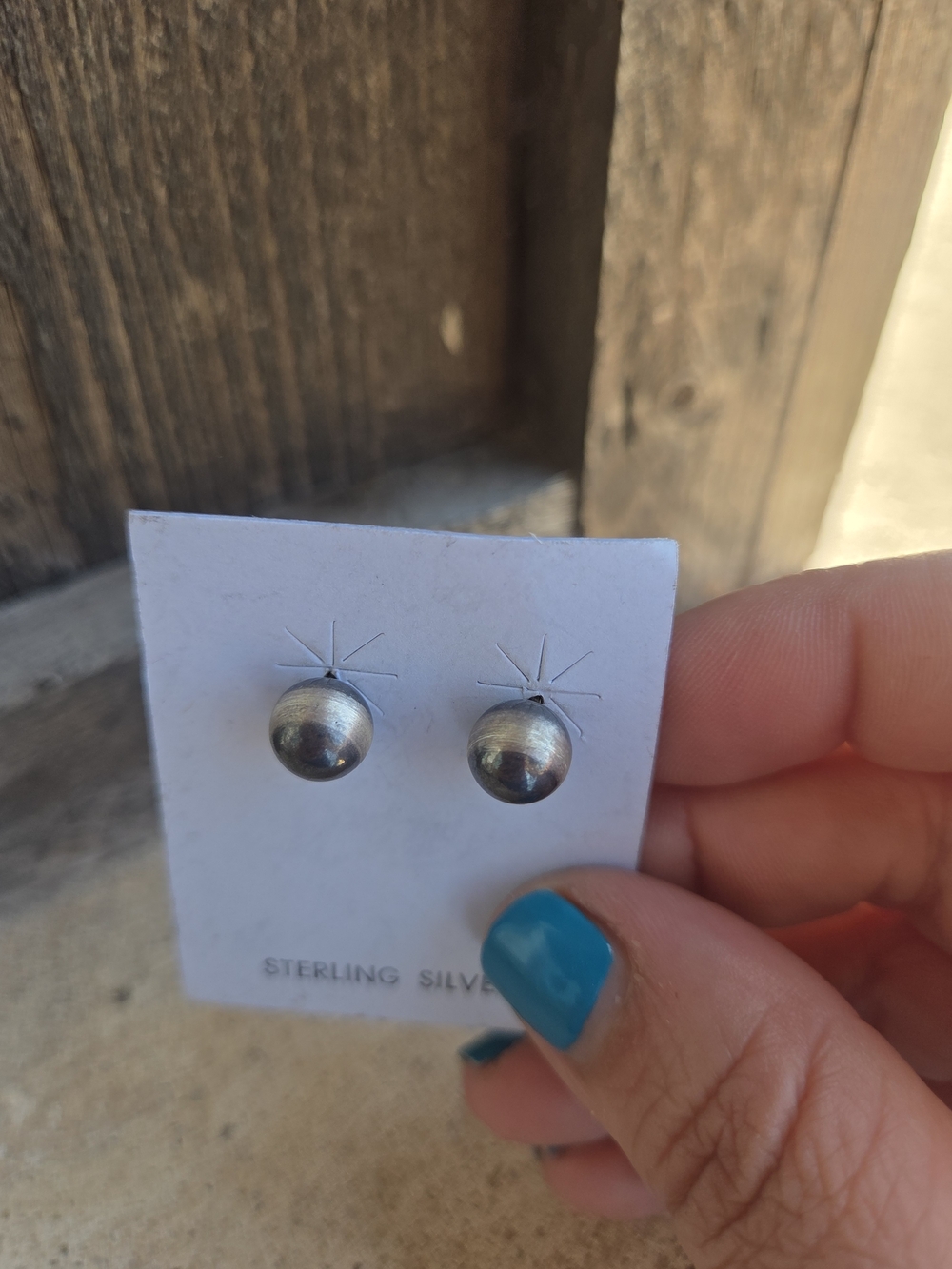 8mm Sterling Silver Pearl Studs